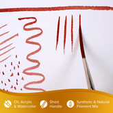Golden Natural® Script Liner Paintbrush | Short Handle | 2007S